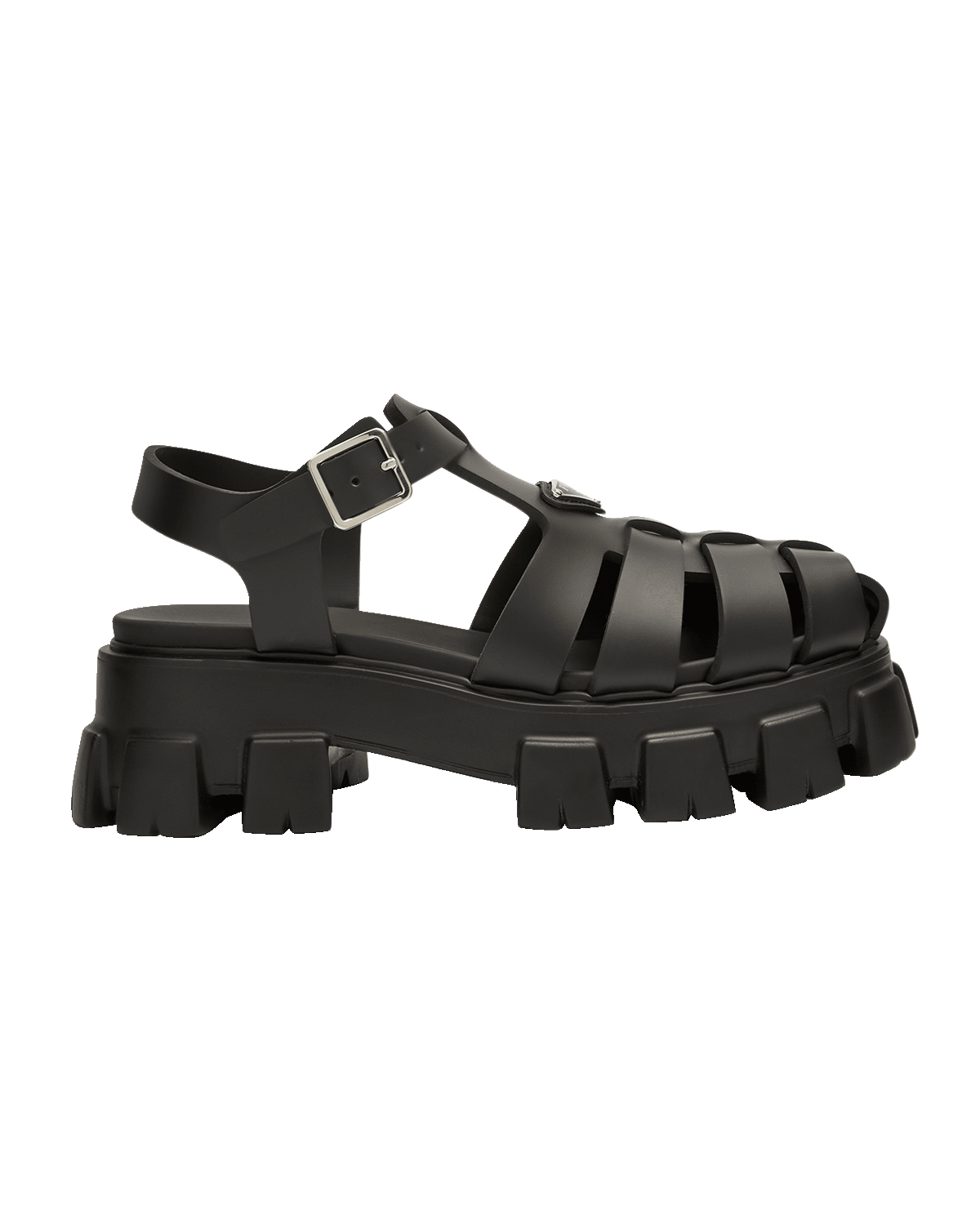 Prada Men's Monolith Rubber Chunky-Sole Fisherman Sandals