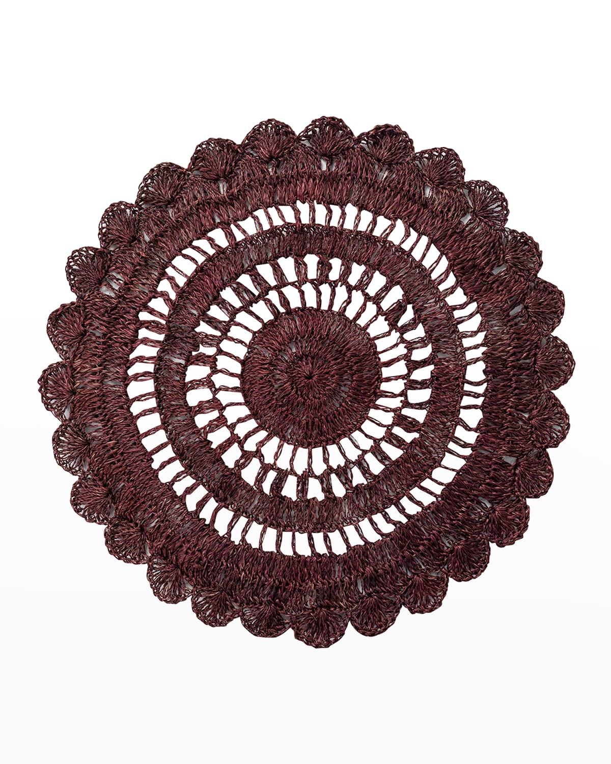 Juliska Macrame Placemat - Cranberry