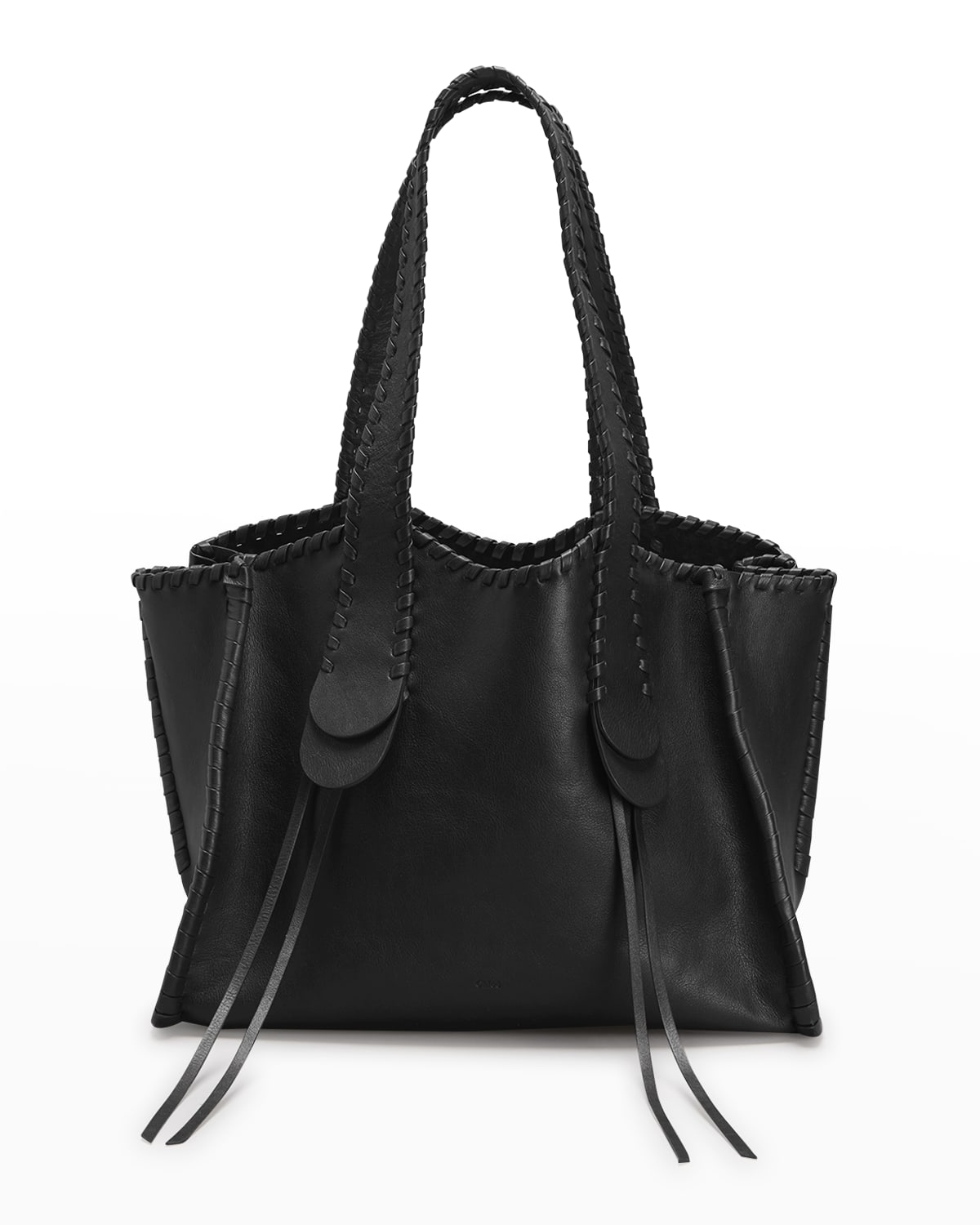 Leather Trim Handbag Neiman Marcus