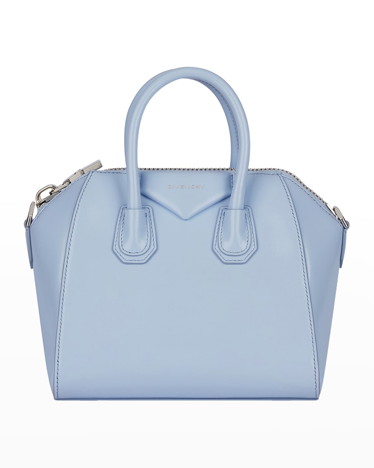 Givenchy Blue Zip Top Handbag | Neiman Marcus