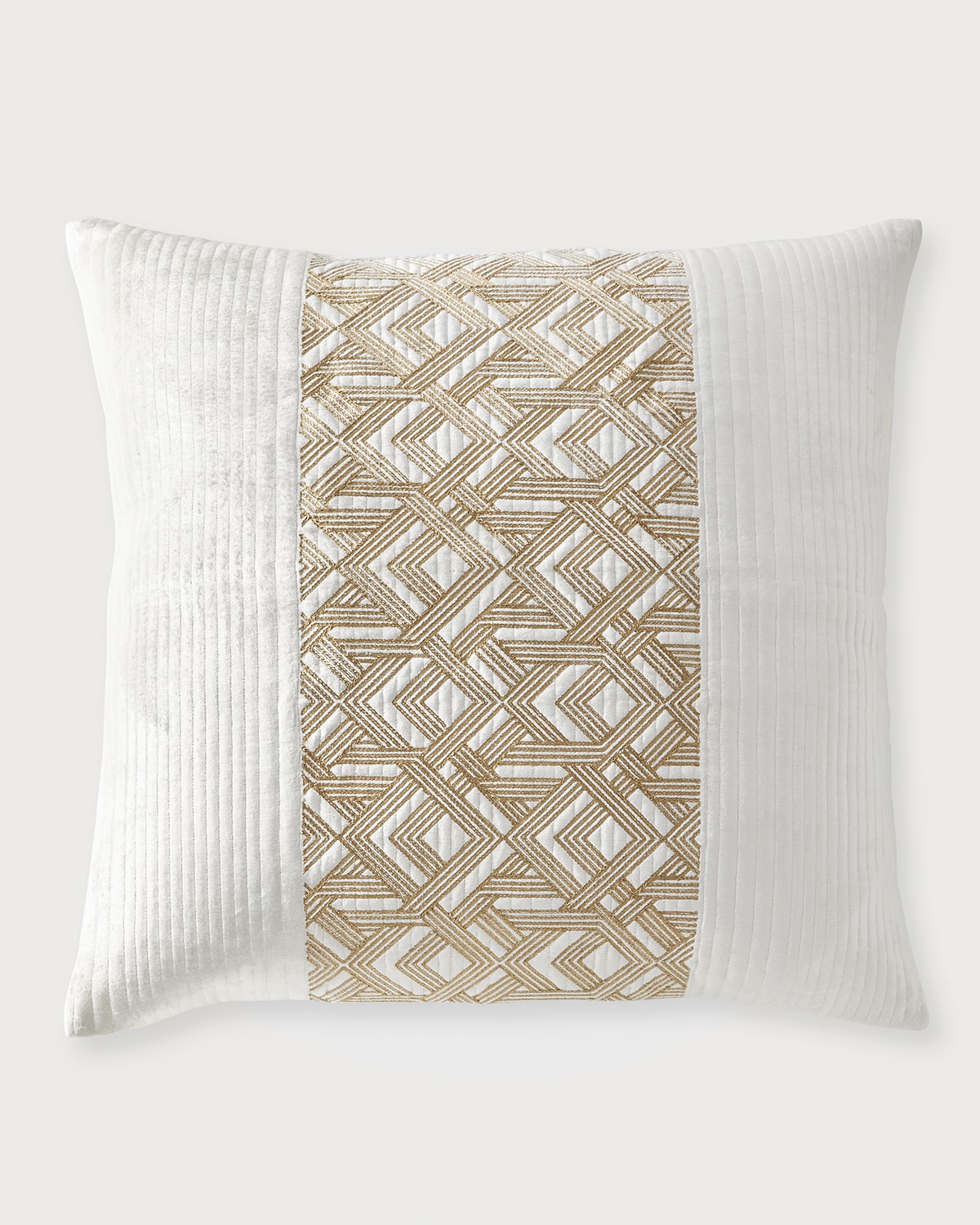 Callisto Home Tornito Channel-Quilted Euro Sham