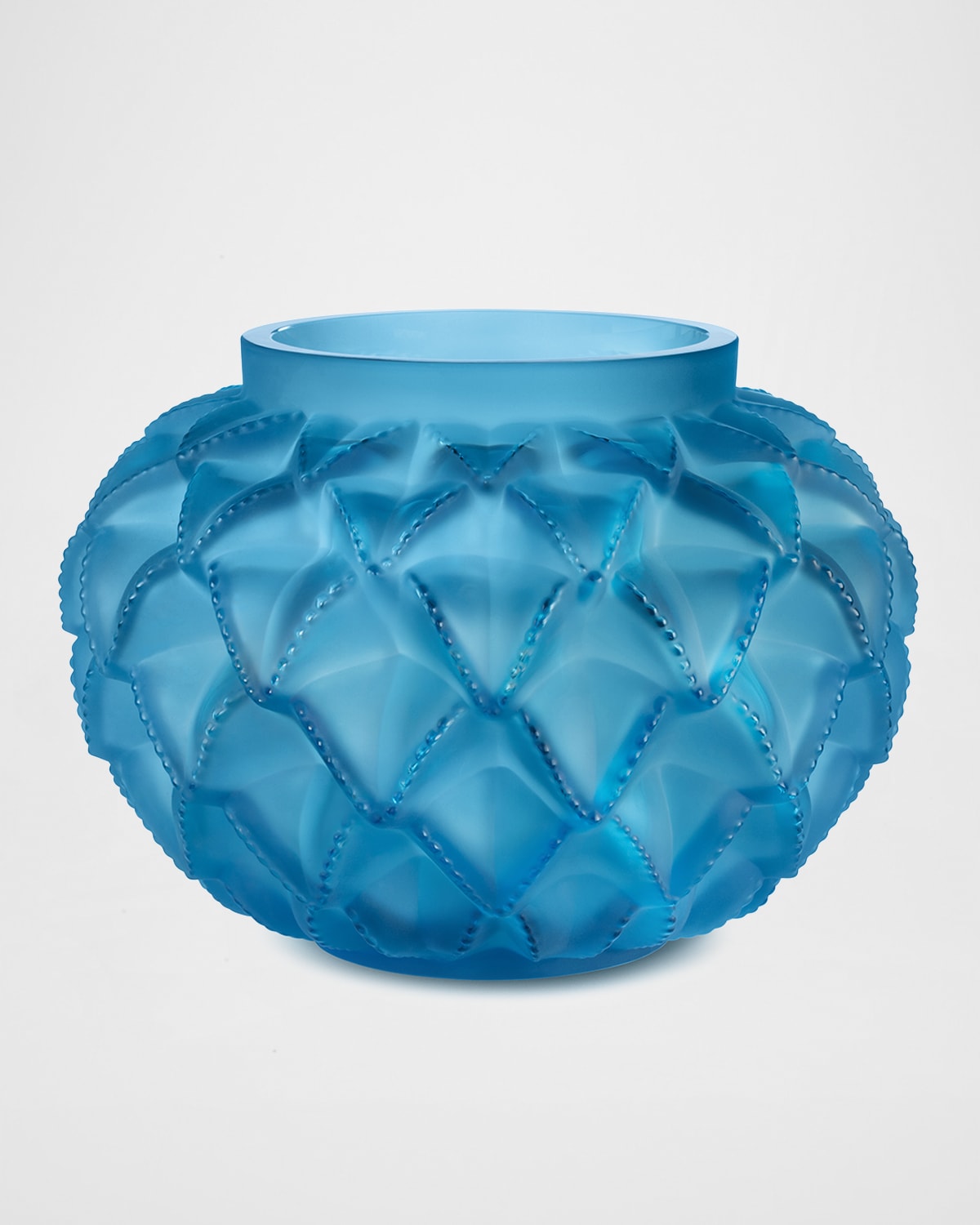 Lalique Languedoc Pale Blue Vase