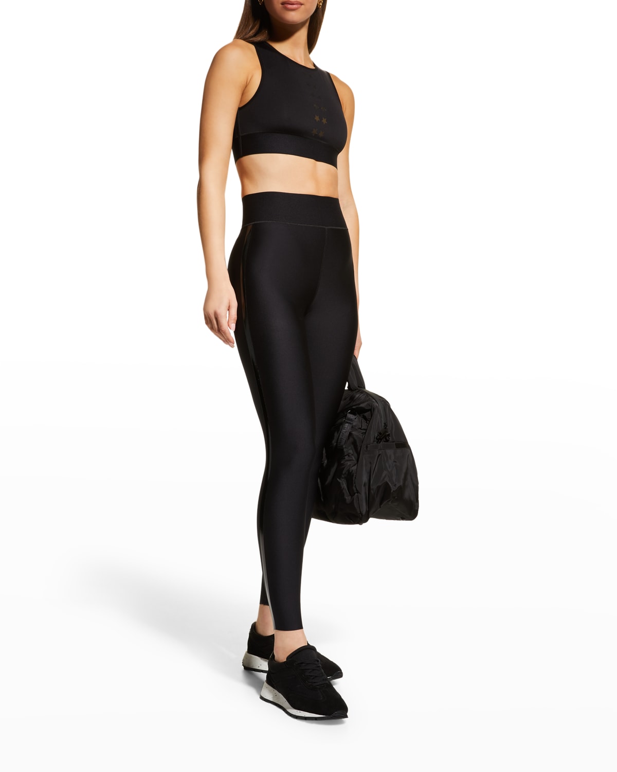 Black Nylon Spandex Leggings Neiman Marcus