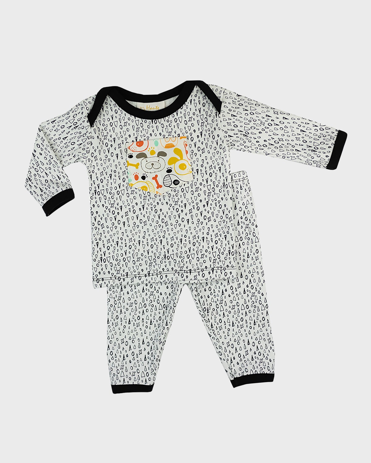 Haute Baby Boy's Paw Time Two-Piece Pajama Set, Size Newborn-12M