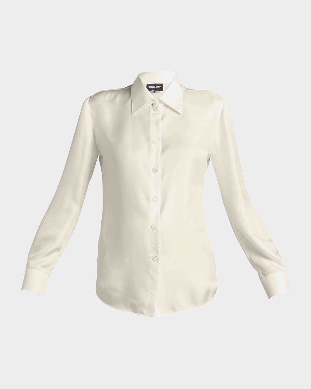 Giorgio Armani Button-Down Silk Twill Blouse