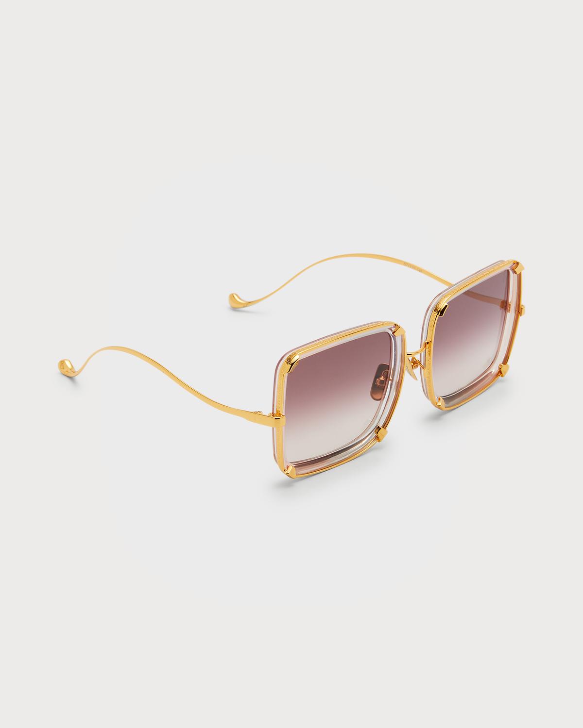 Anna-Karin Karlsson White Moon Acetate & Stainless Steel Sunglasses