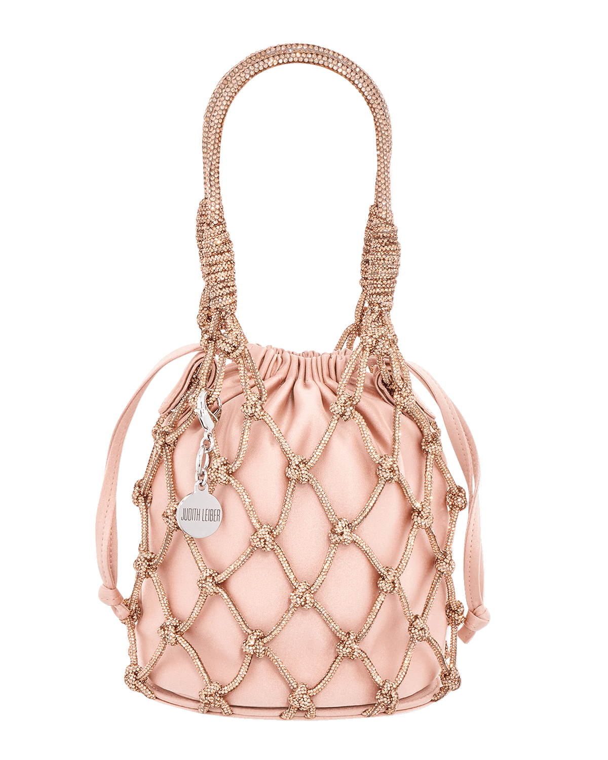 Judith Leiber Couture Sparkle Crystal Net Top-Handle Bag
