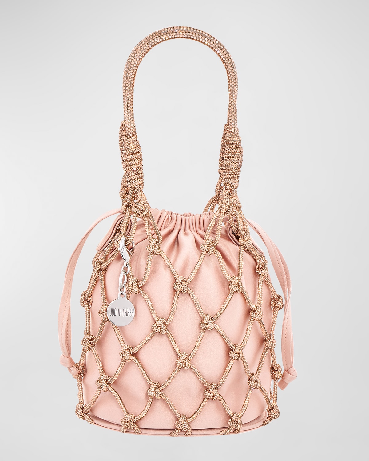 Judith Leiber Couture Sparkle Crystal Net Top-Handle Bag