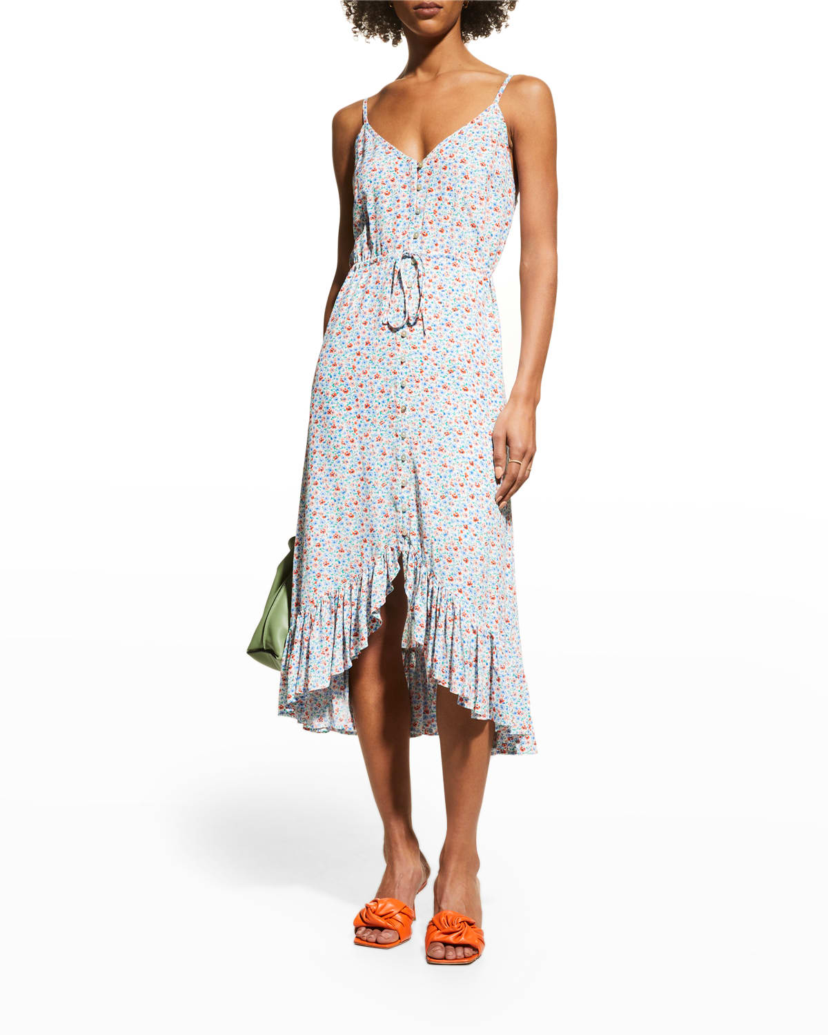 Sleeveless Floral Dress Neiman Marcus