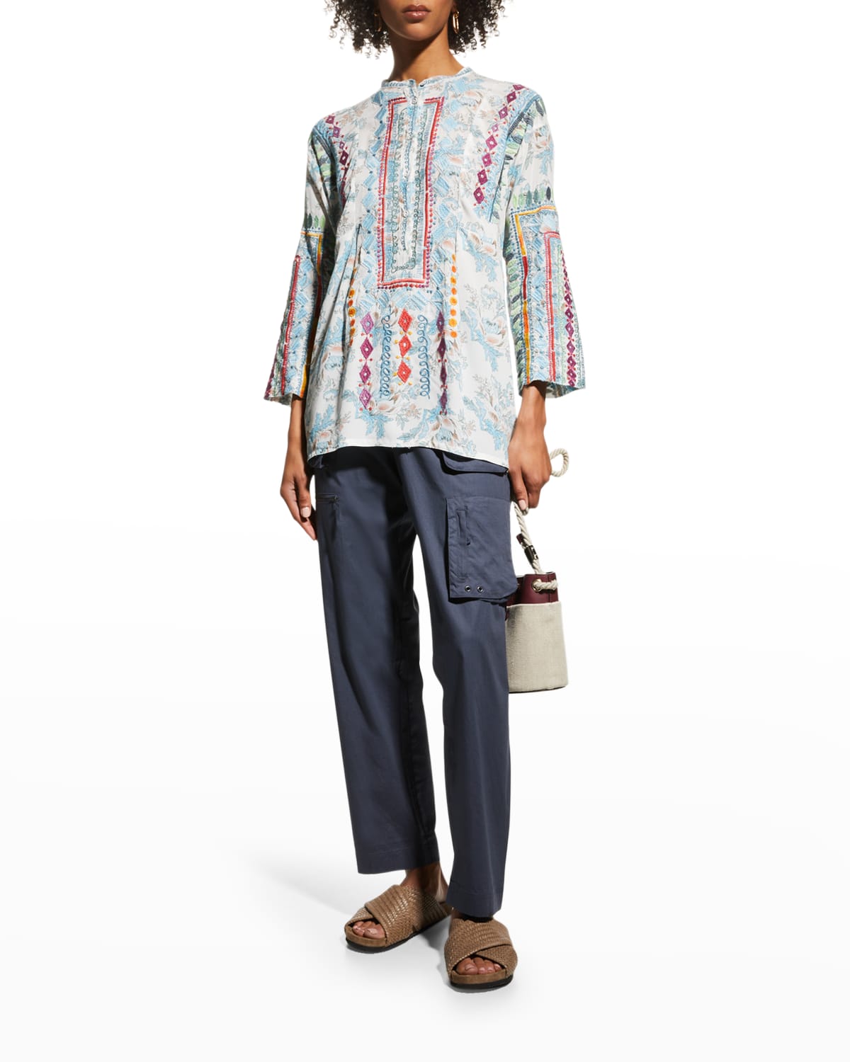 Womens Embroidered Blouse | Neiman Marcus