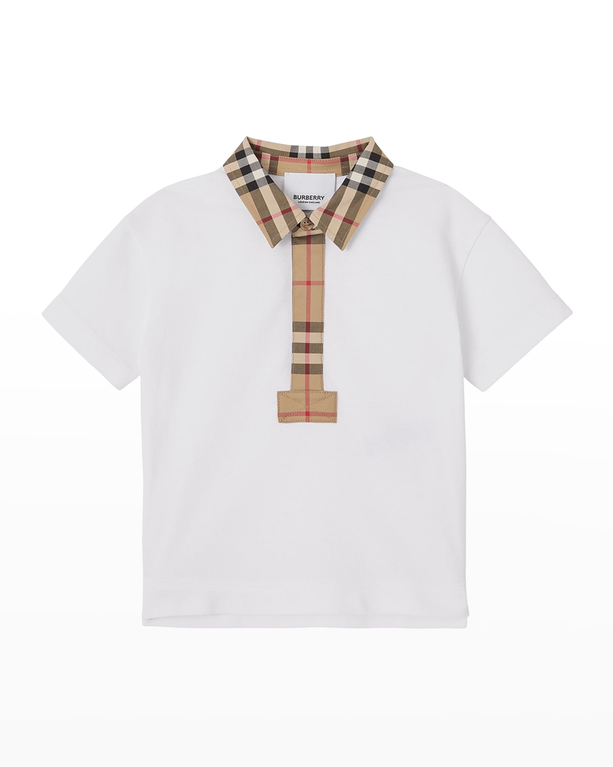 Burberry Cotton Polo Top | Neiman Marcus