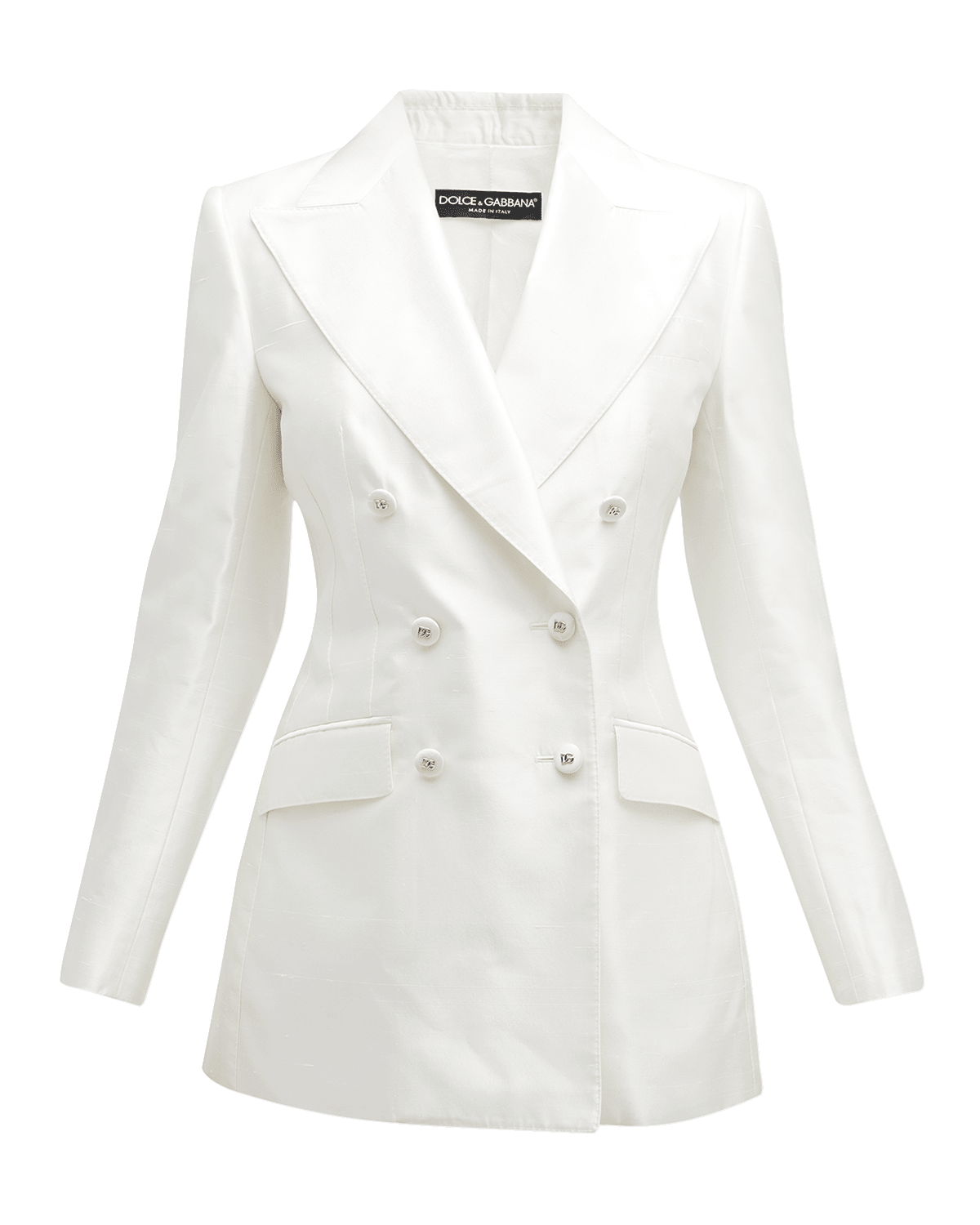 Dolce&Gabbana Mikado Shantung Silk Double-Breasted blazer