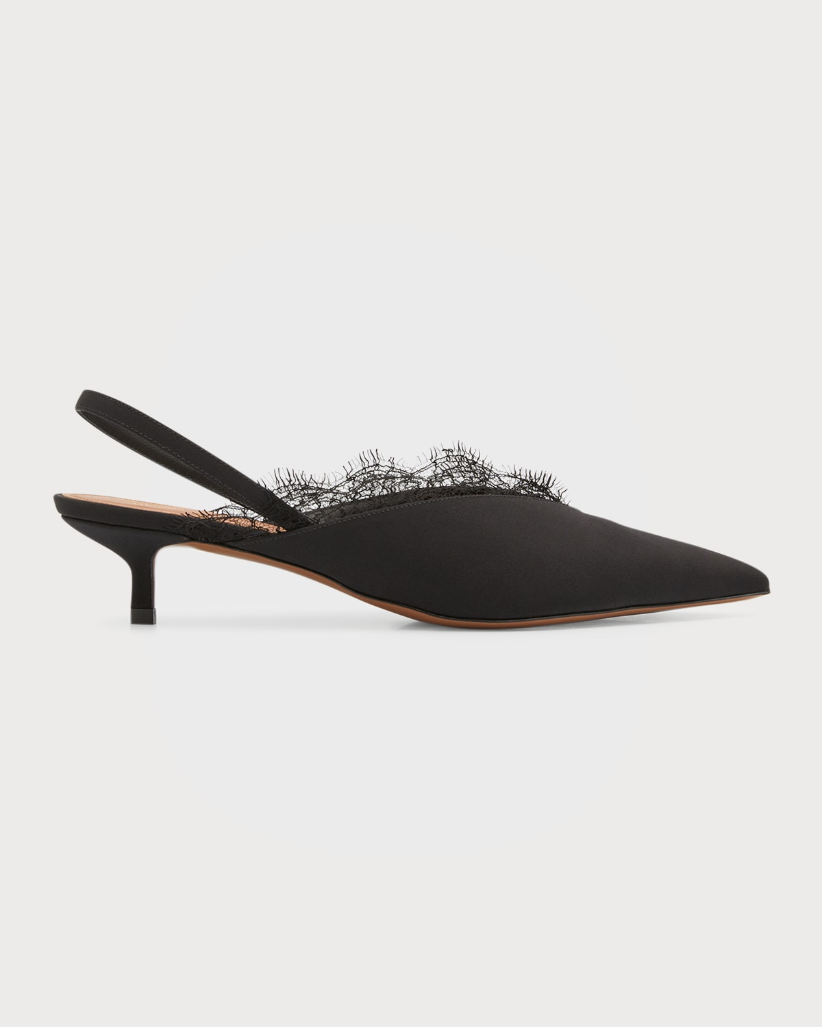 kitten heel dress shoes black