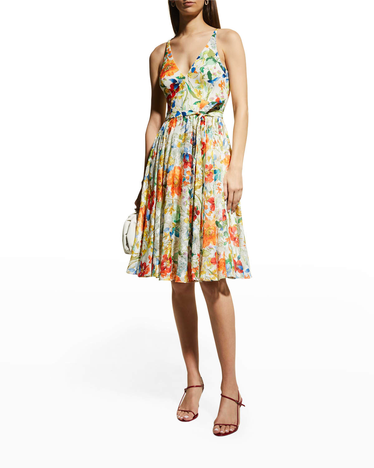 Black Floral Dress Neiman Marcus