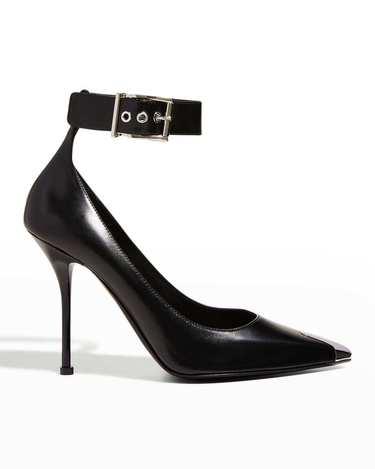 HIGH PUMP IN BLACK SHINY CALFSKIN main image 0