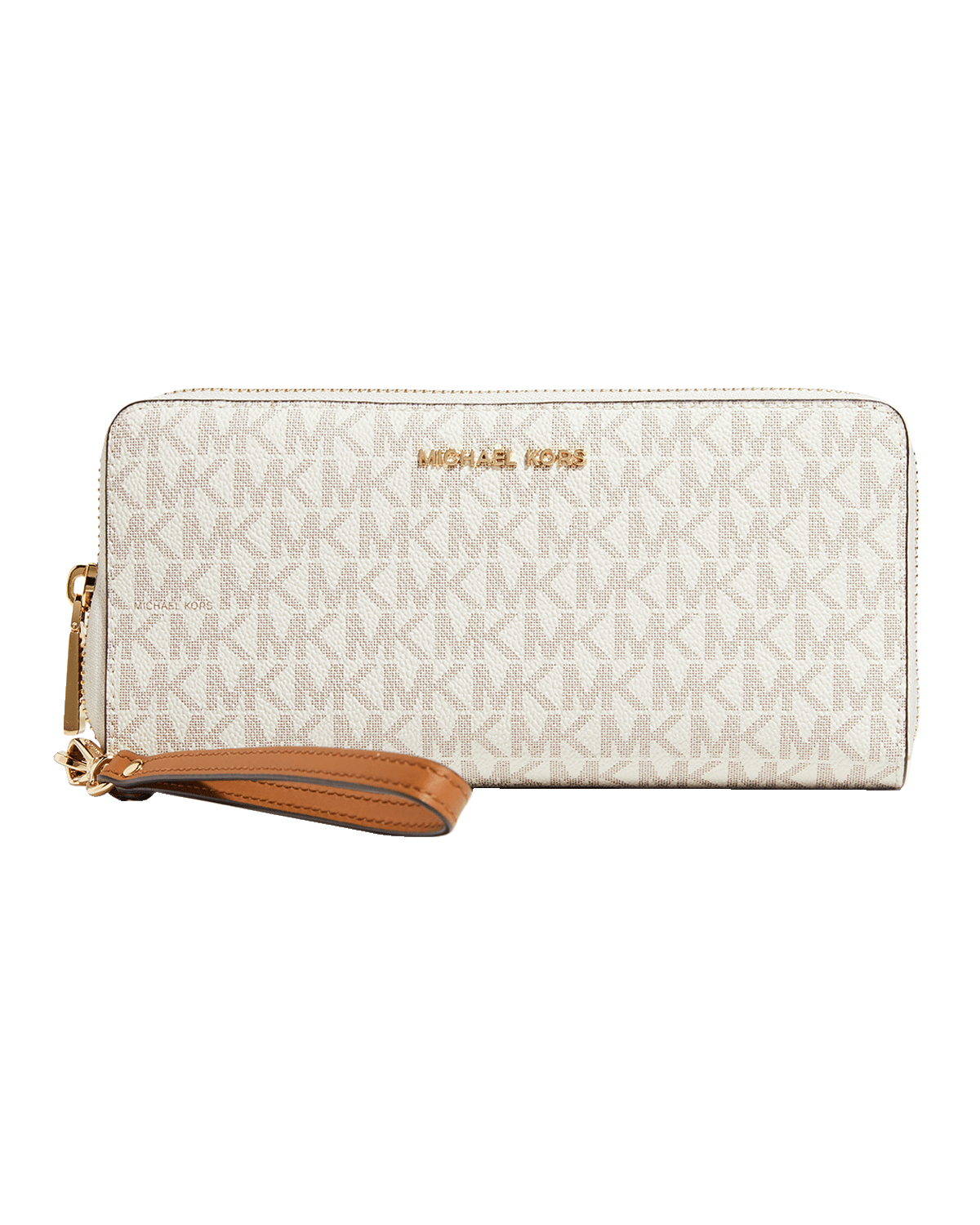 MICHAEL Michael Kors Monogram Zip Leather Continental Wallet