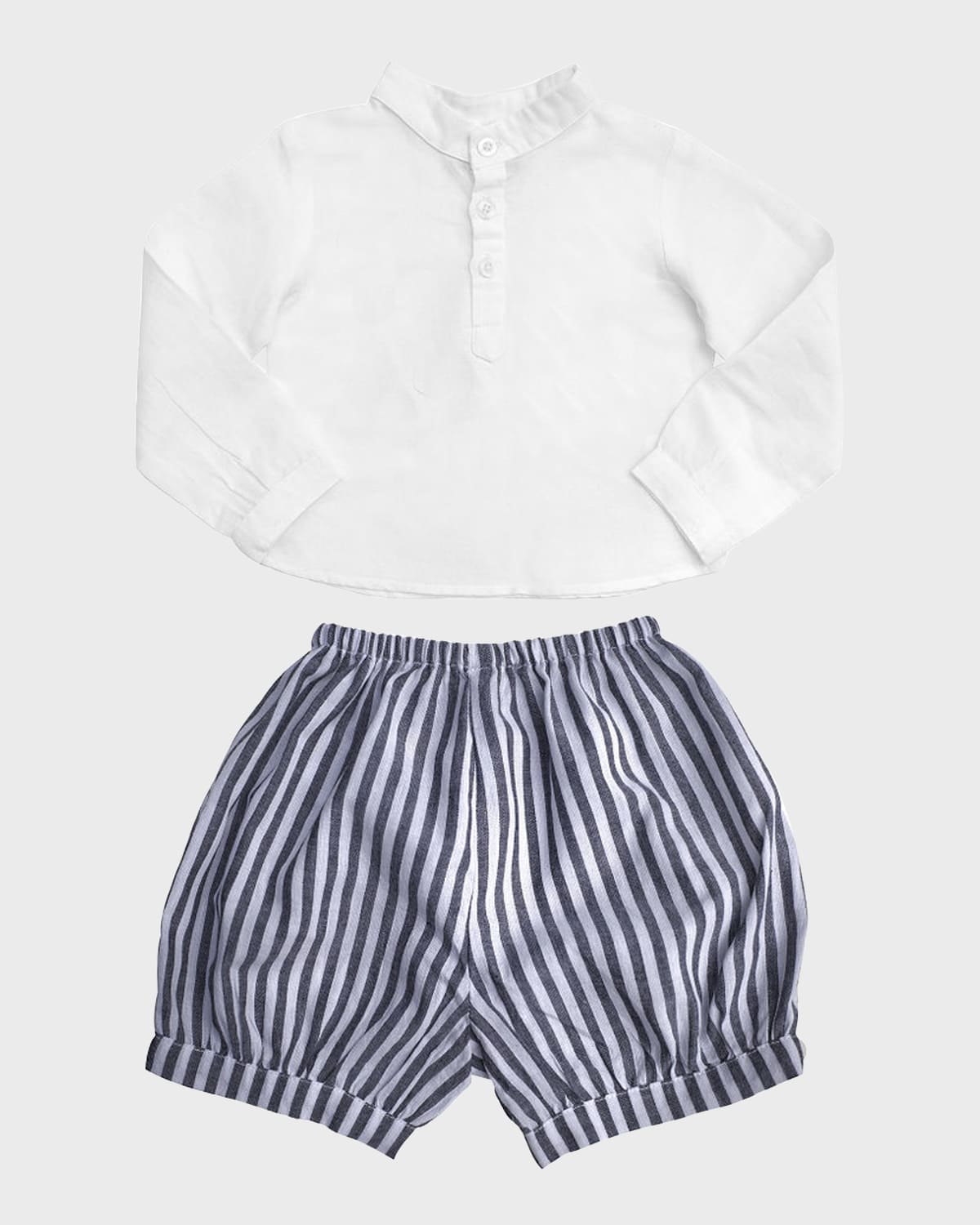 Louelle Boy's French Collar Shirt