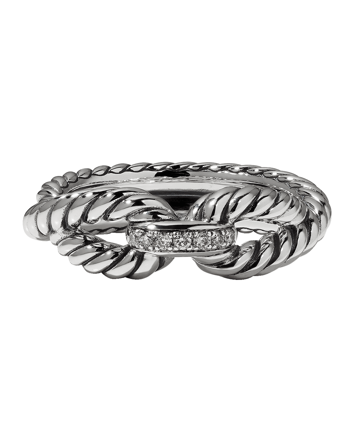 David Yurman Cable Loop Ring w/ Diamonds