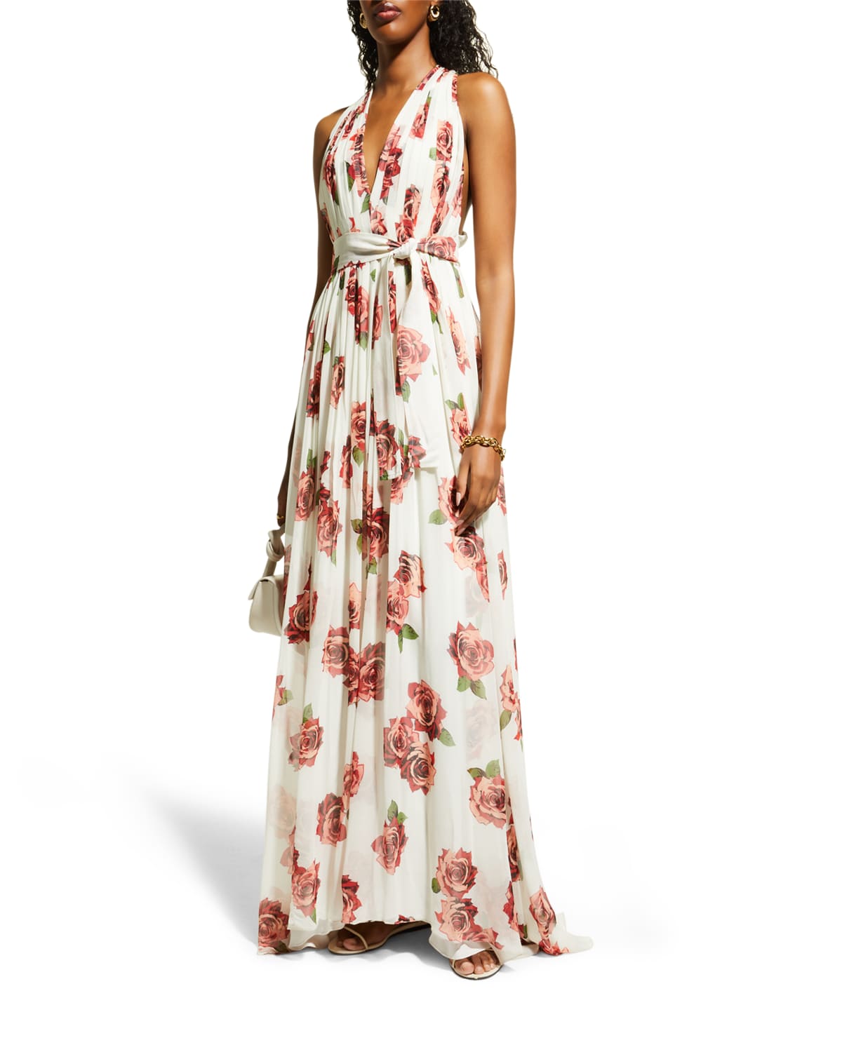 Silk Floral Dress Neiman Marcus