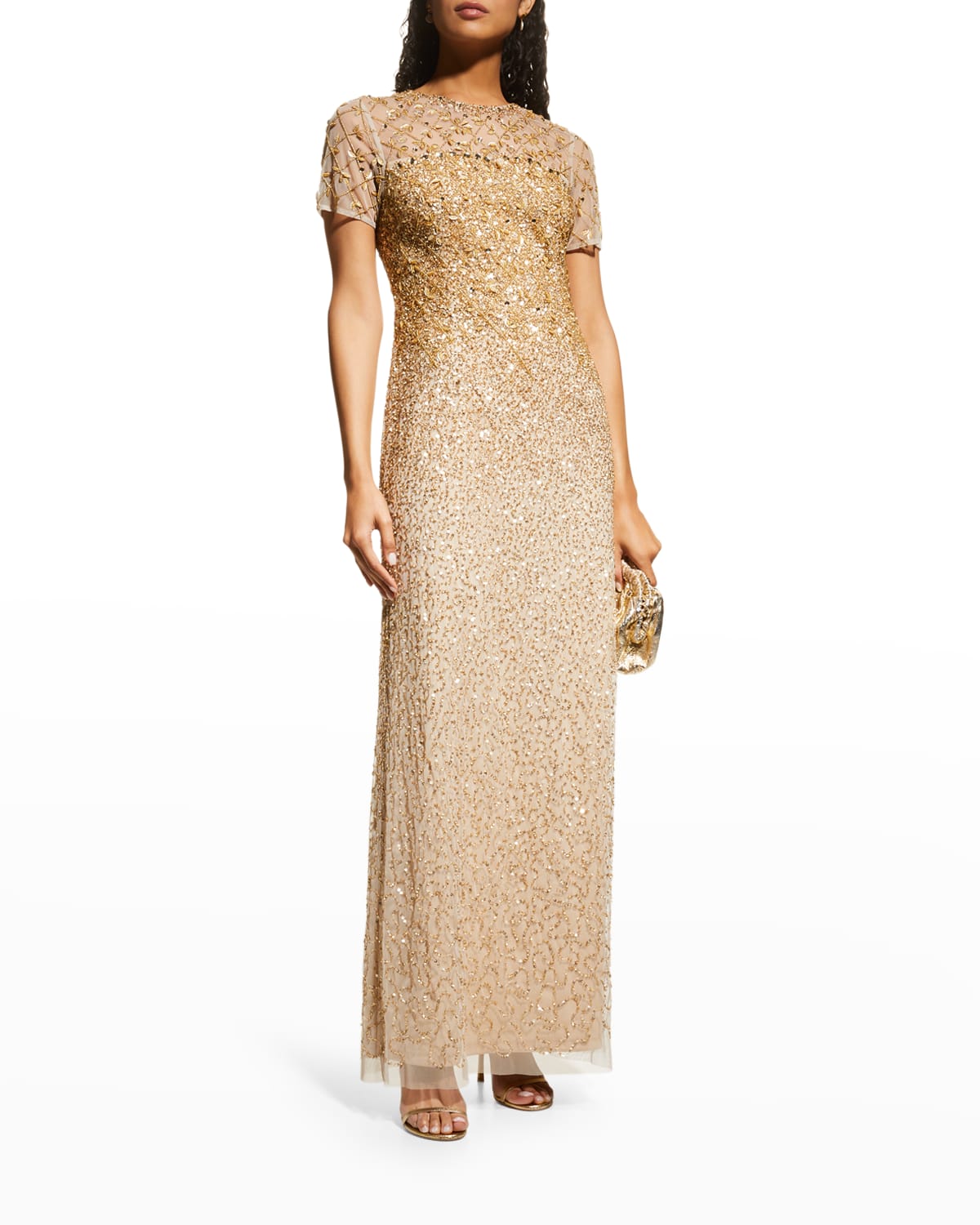 Gold Imported Gown | Neiman Marcus