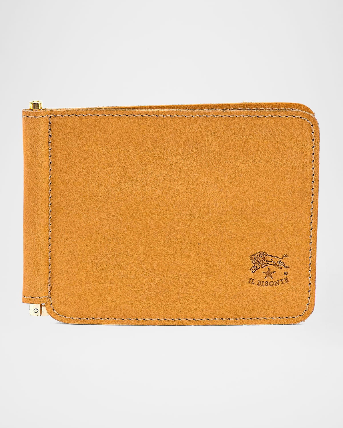 Il Bisonte Men's Leather Bifold Wallet w/ Money Clip