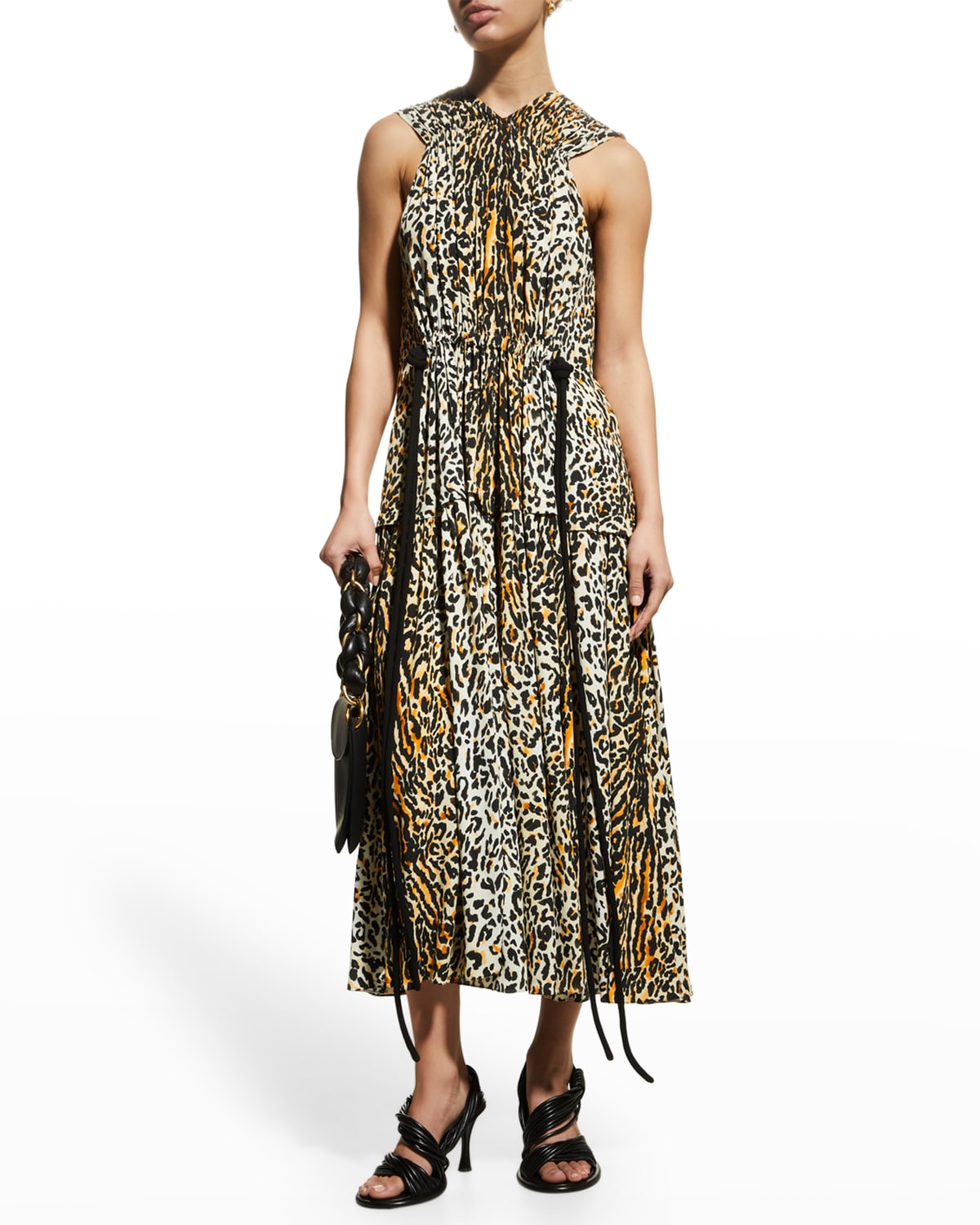 Viscose Crepe Dress | Neiman Marcus