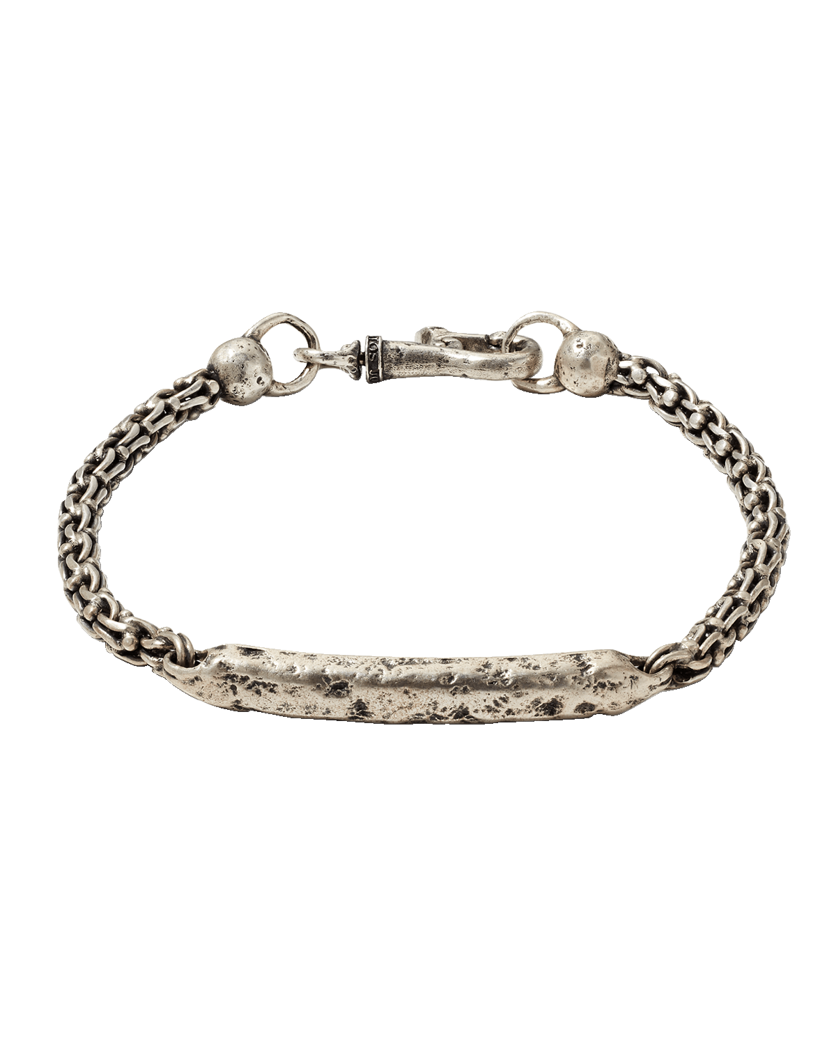 David Yurman Men's Box Chain Bracelet in Darkened Silver, 5mm, Size M