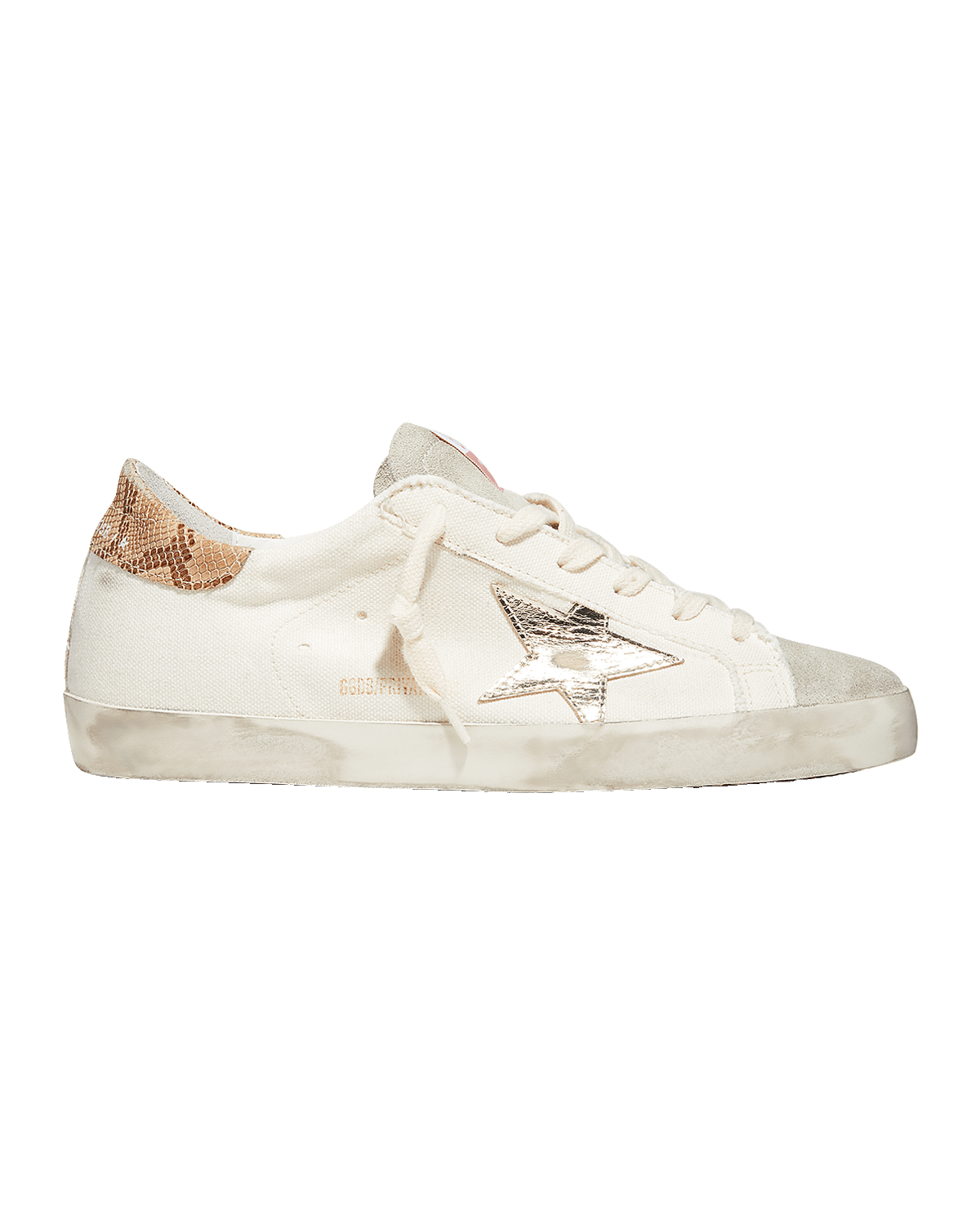 Golden Goose Superstar Canvas Mixed Leather Sneakers