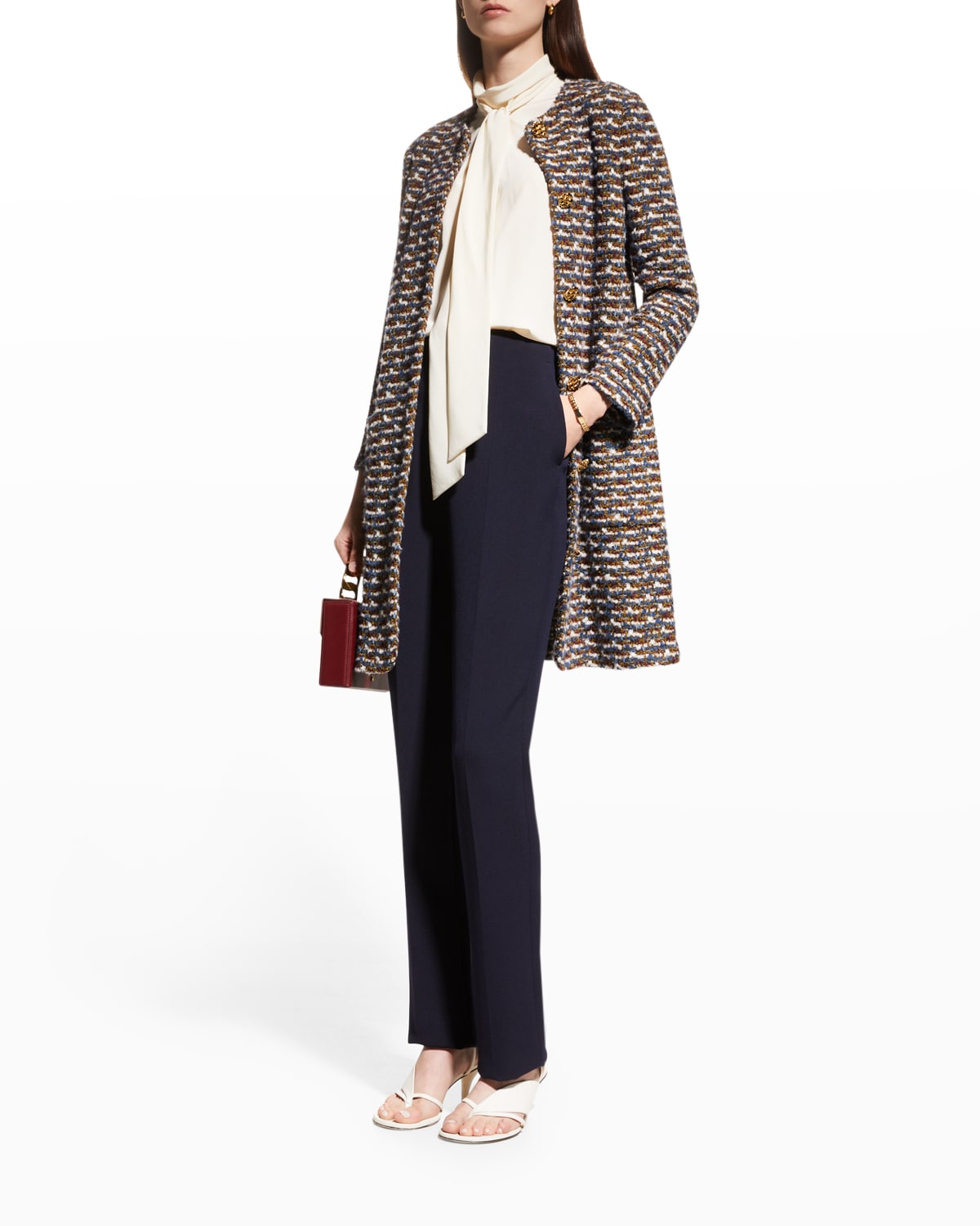 Rayon Nylon Tweed Jacket