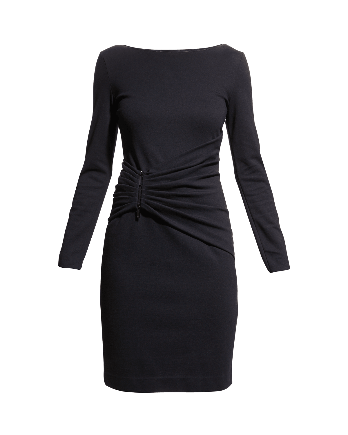 Emporio Armani Ruched Jersey Bateau-Neck Dress