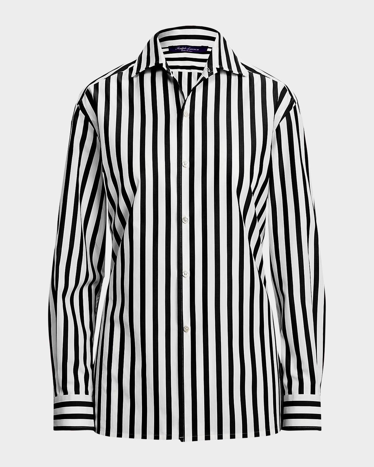 Ralph Lauren Collection Capri Relaxed-Fit Striped Cotton Shirt