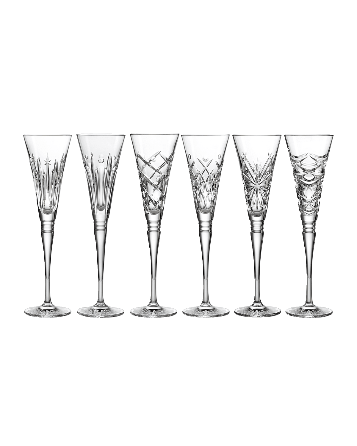 Waterford Crystal Winter Wonders Champagne Flutes, Set of 6