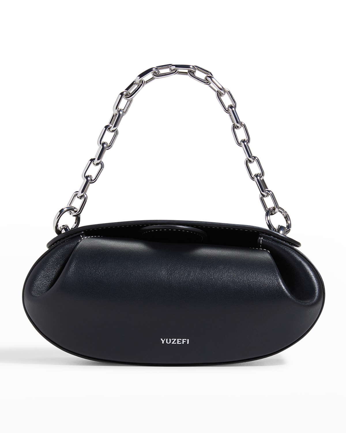 Chain Strap Leather Shoulder Bag | Neiman Marcus