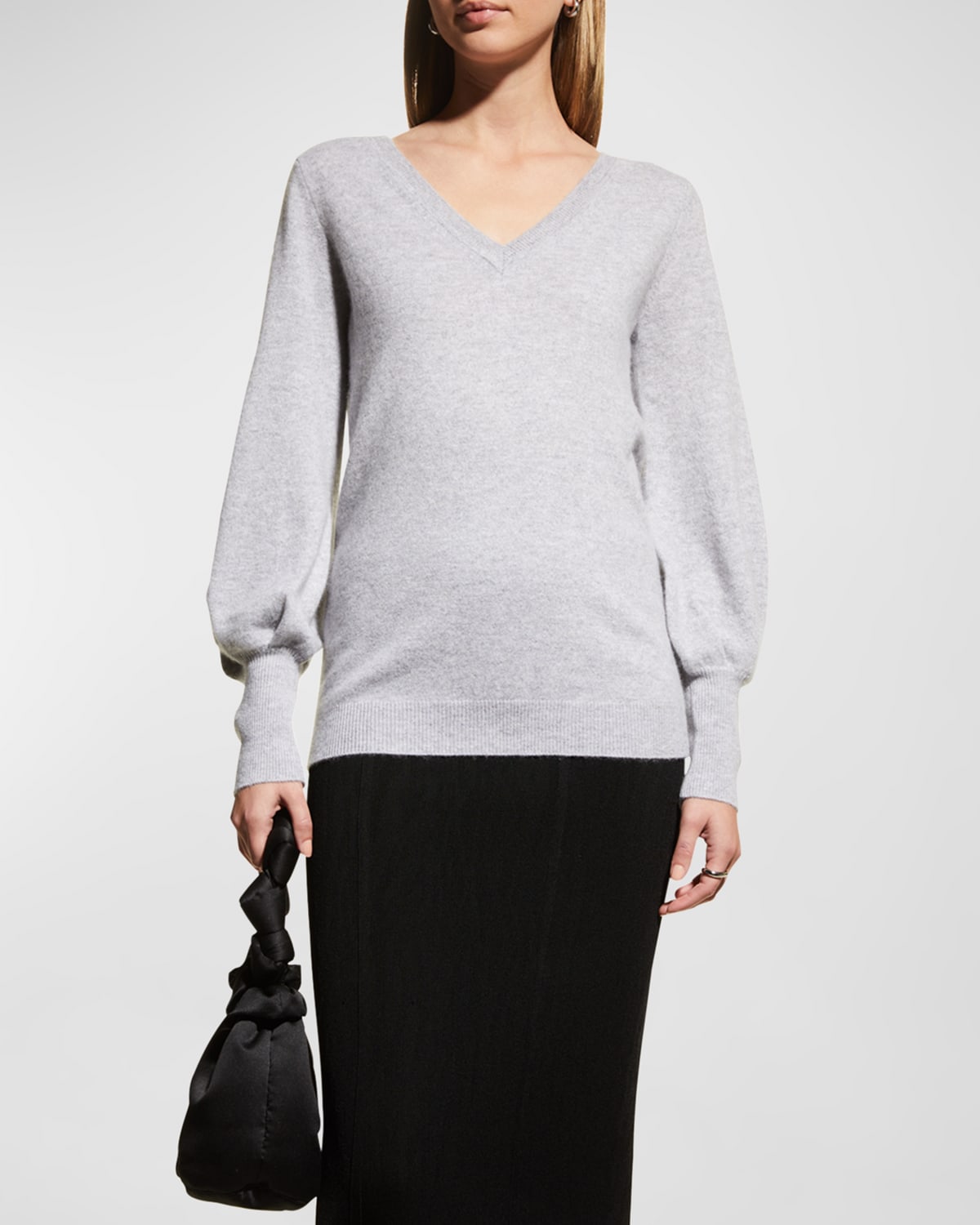 Gray Cashmere Sweater | Neiman Marcus