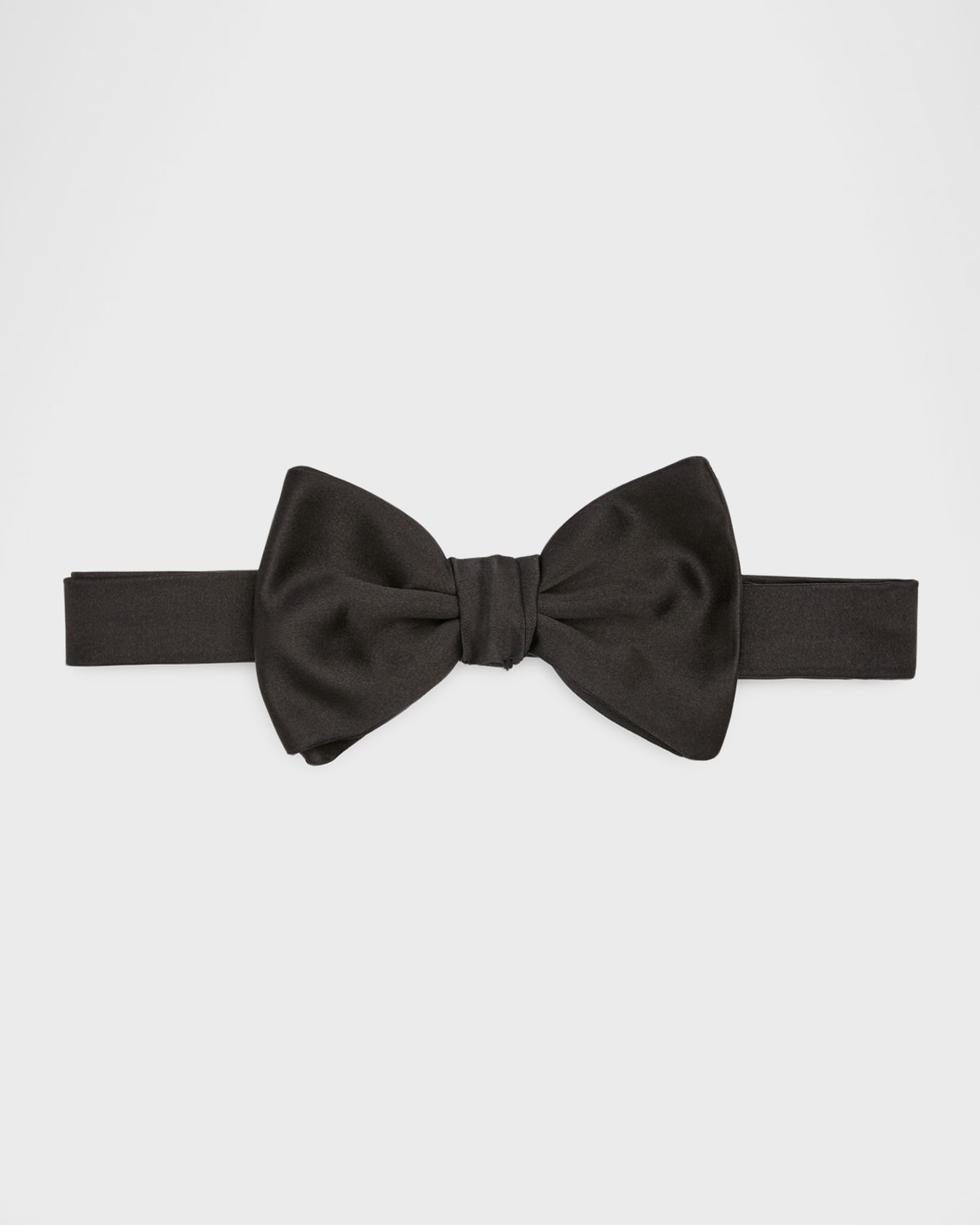 Emporio Armani Men 's Solid Silk Pre-Tied Bow Tie