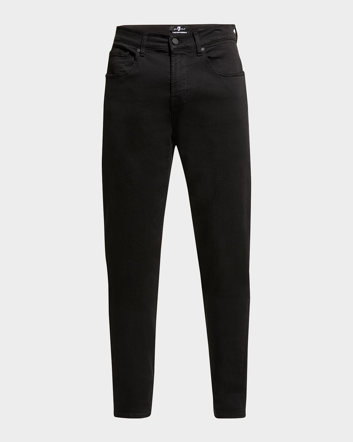 7 For All Mankind Men's Slimmy Taper Solid Skinny Jeans