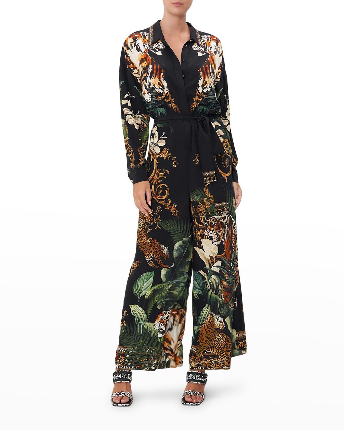 Silk Jumpsuit Neiman Marcus