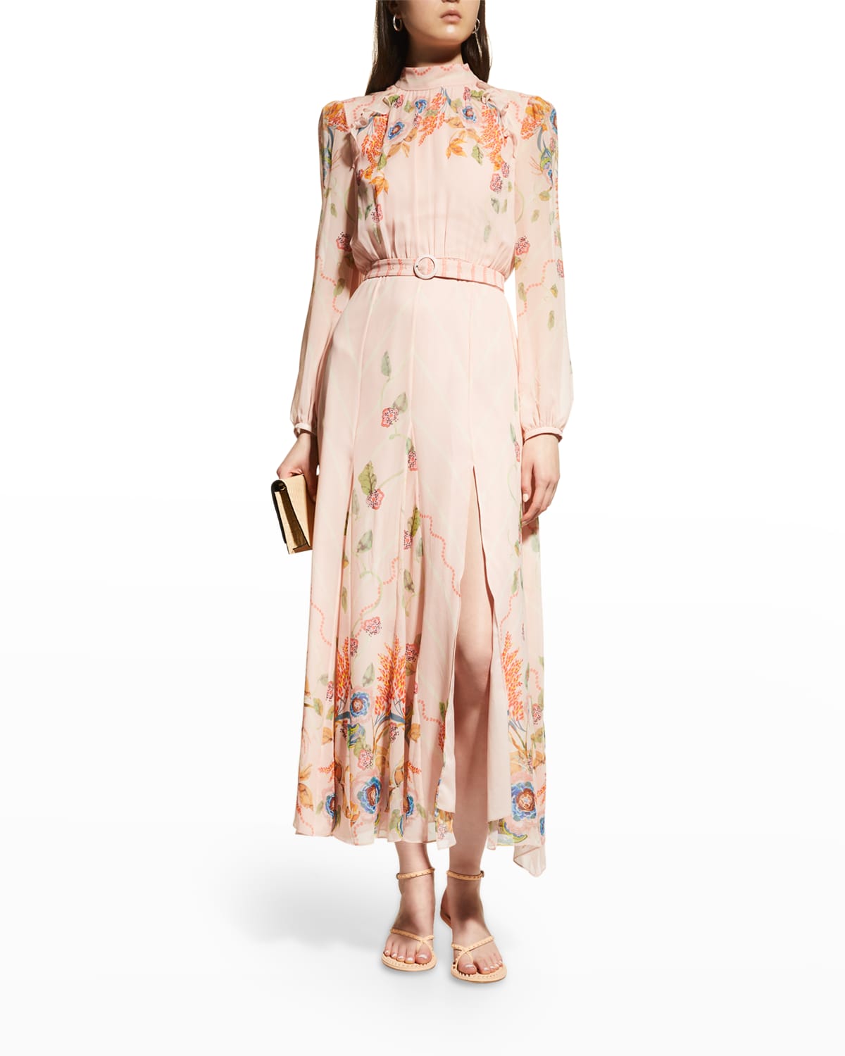 Silk Floral Dress | Neiman Marcus