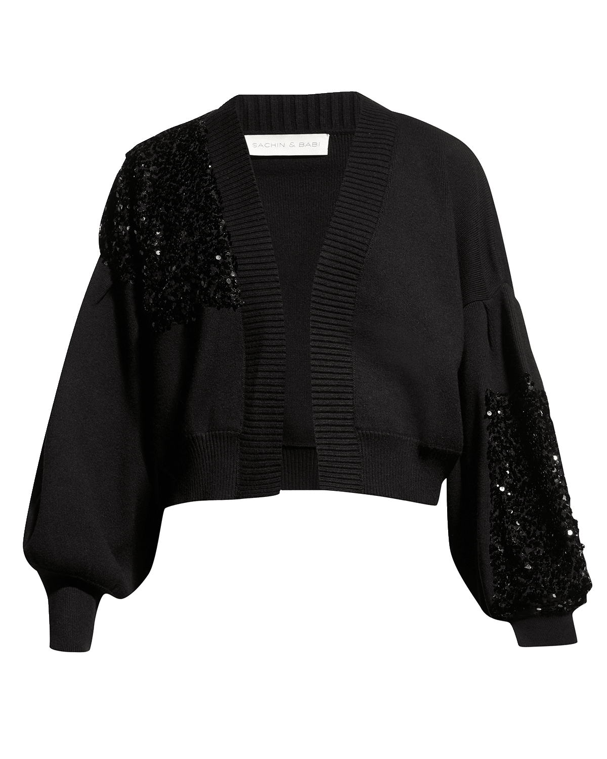 Sachin & Babi Landon Cropped Sequined Cardigan