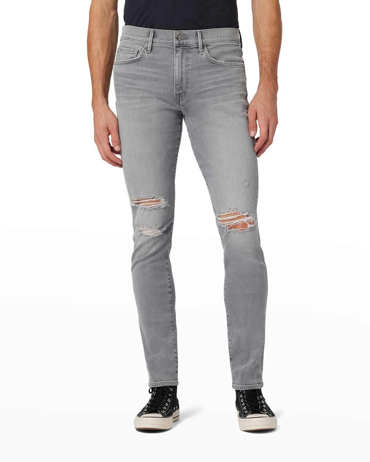 36W Stonewash Robelli Designer Men's Stretch Fit Cotton Denim Skinny Jeans 