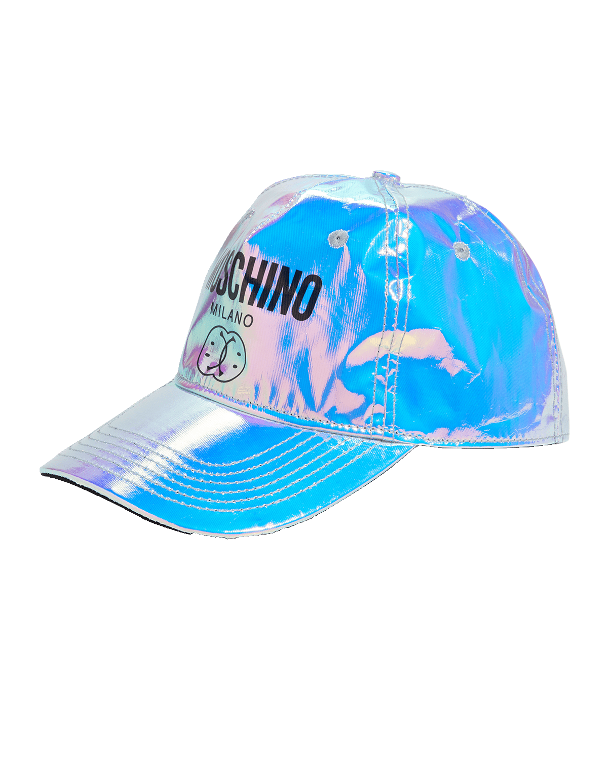 Moschino Men's Iridescent Logo Baseball Hat