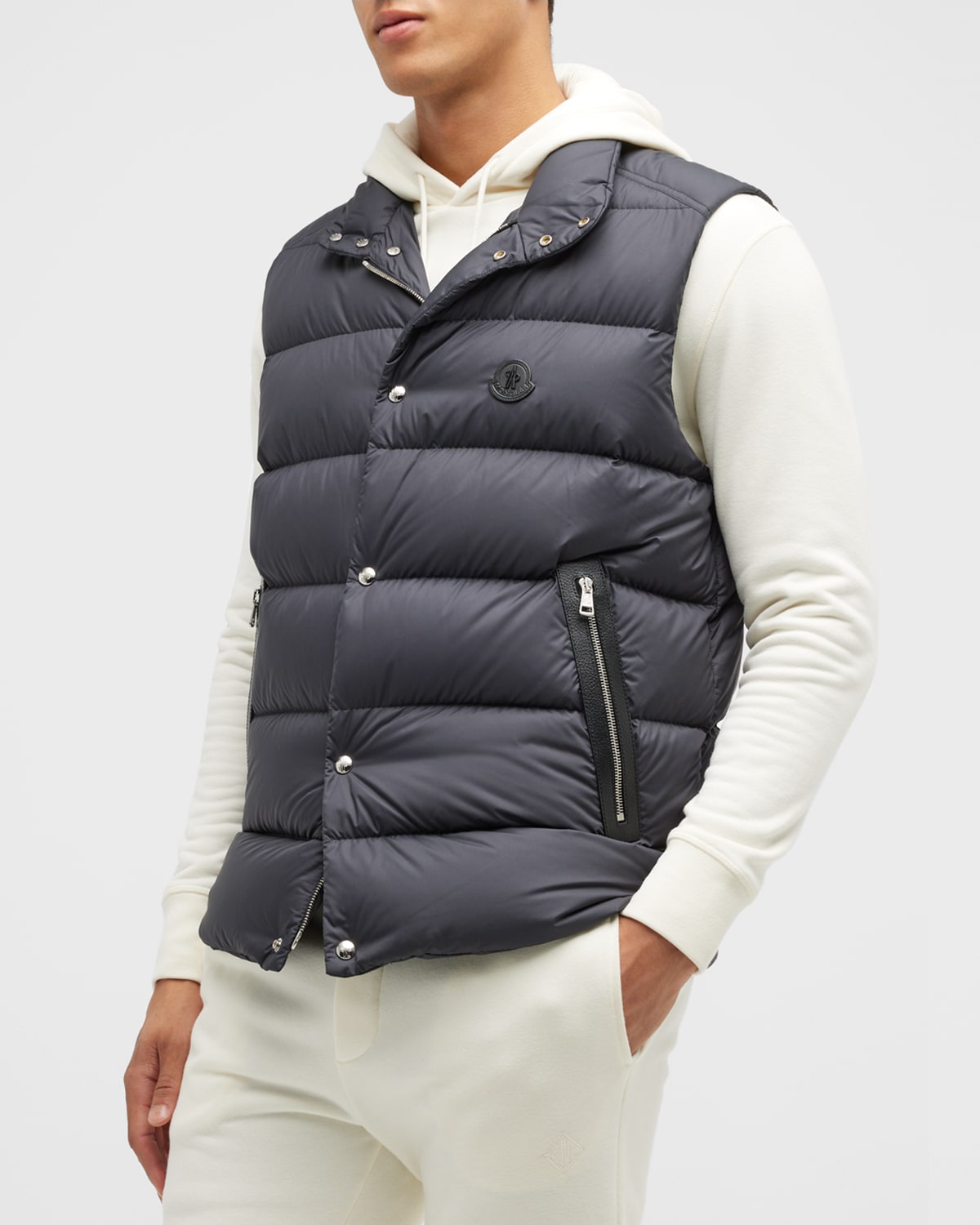 grey moncler vest