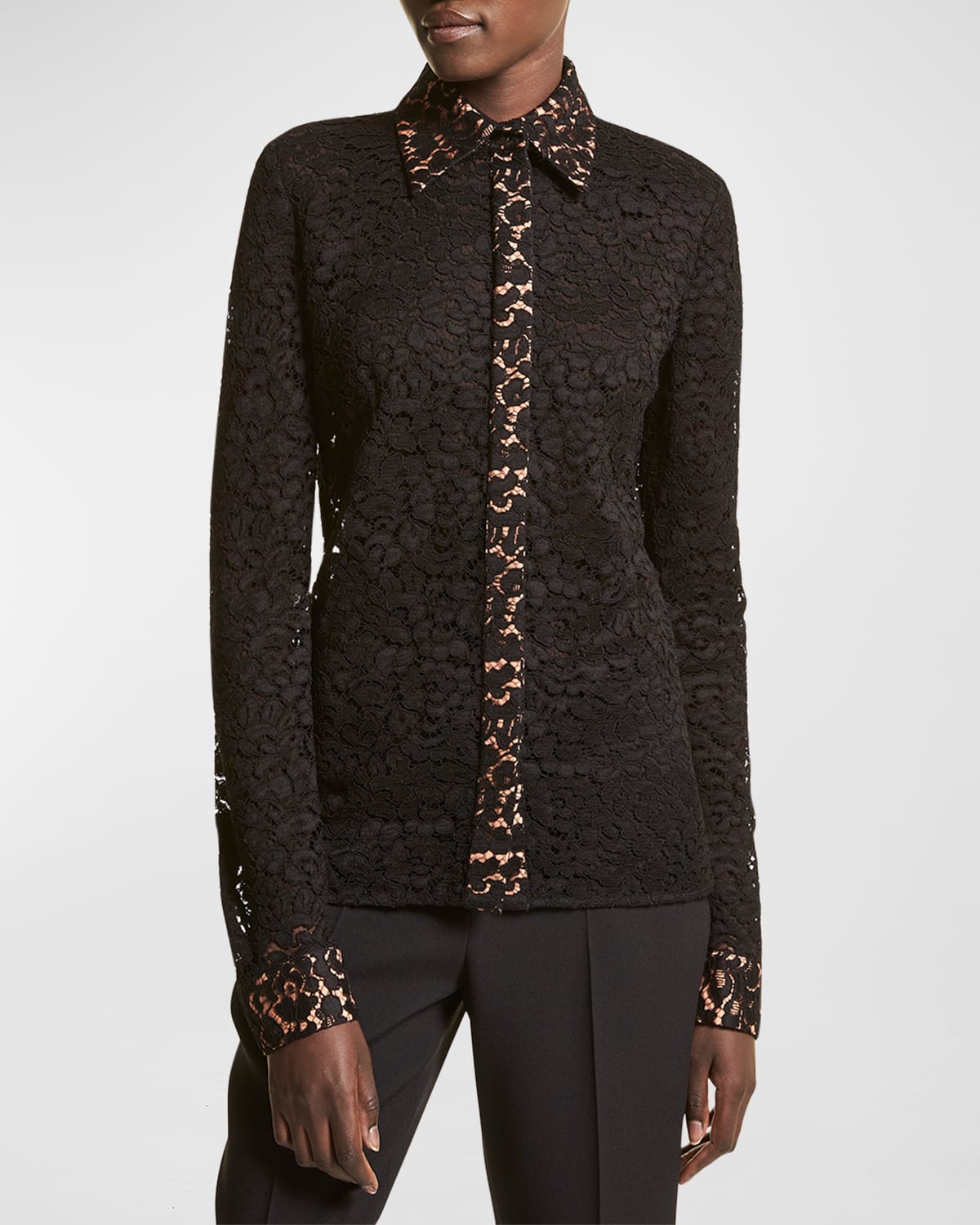 Contrast Collar Shirt Neiman Marcus