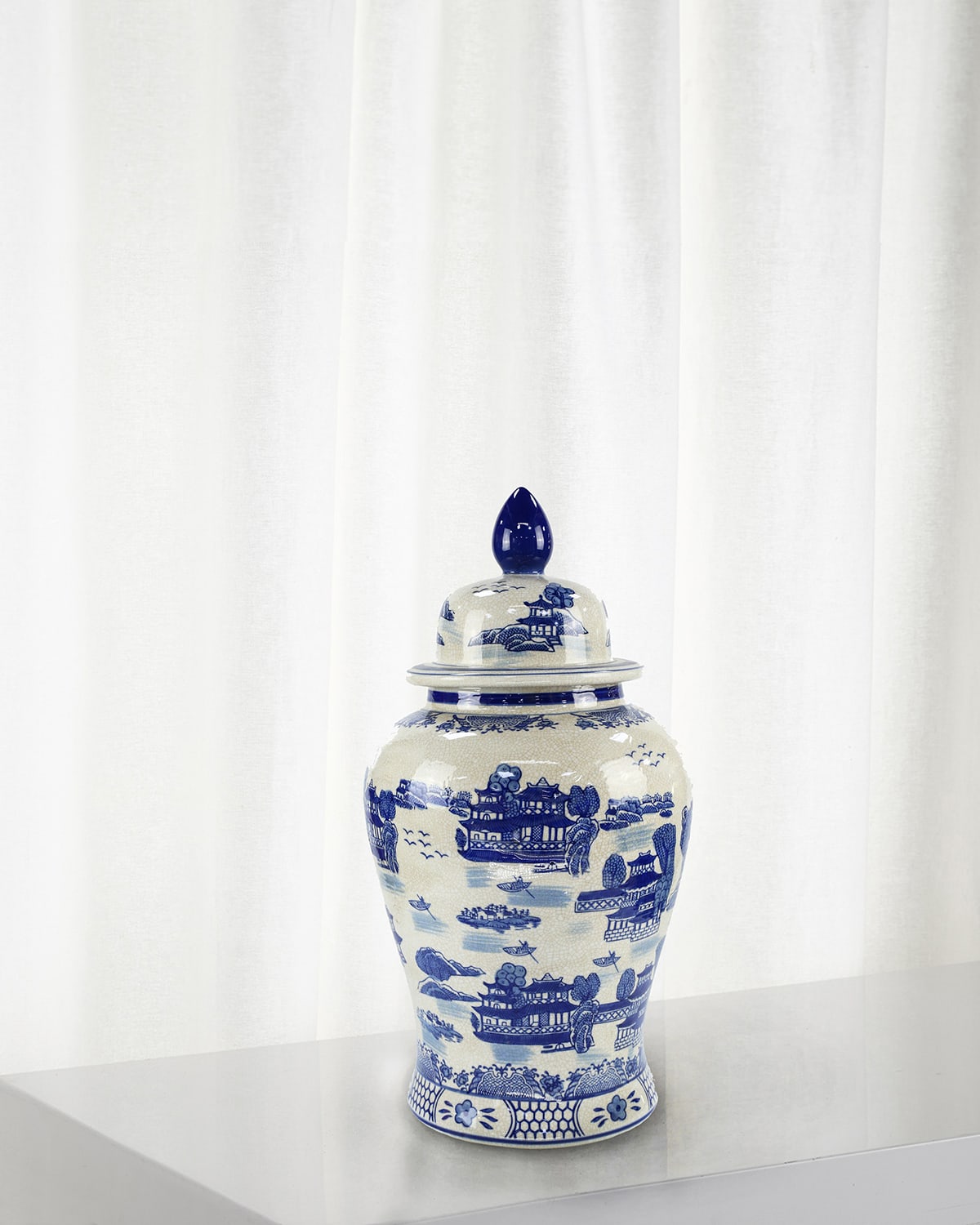Winward Home Chinese Shanshui Jar - 25" | Thumbnail 4 Winward Home Chinese Shanshui Jar - 25" | Thumbnail 4