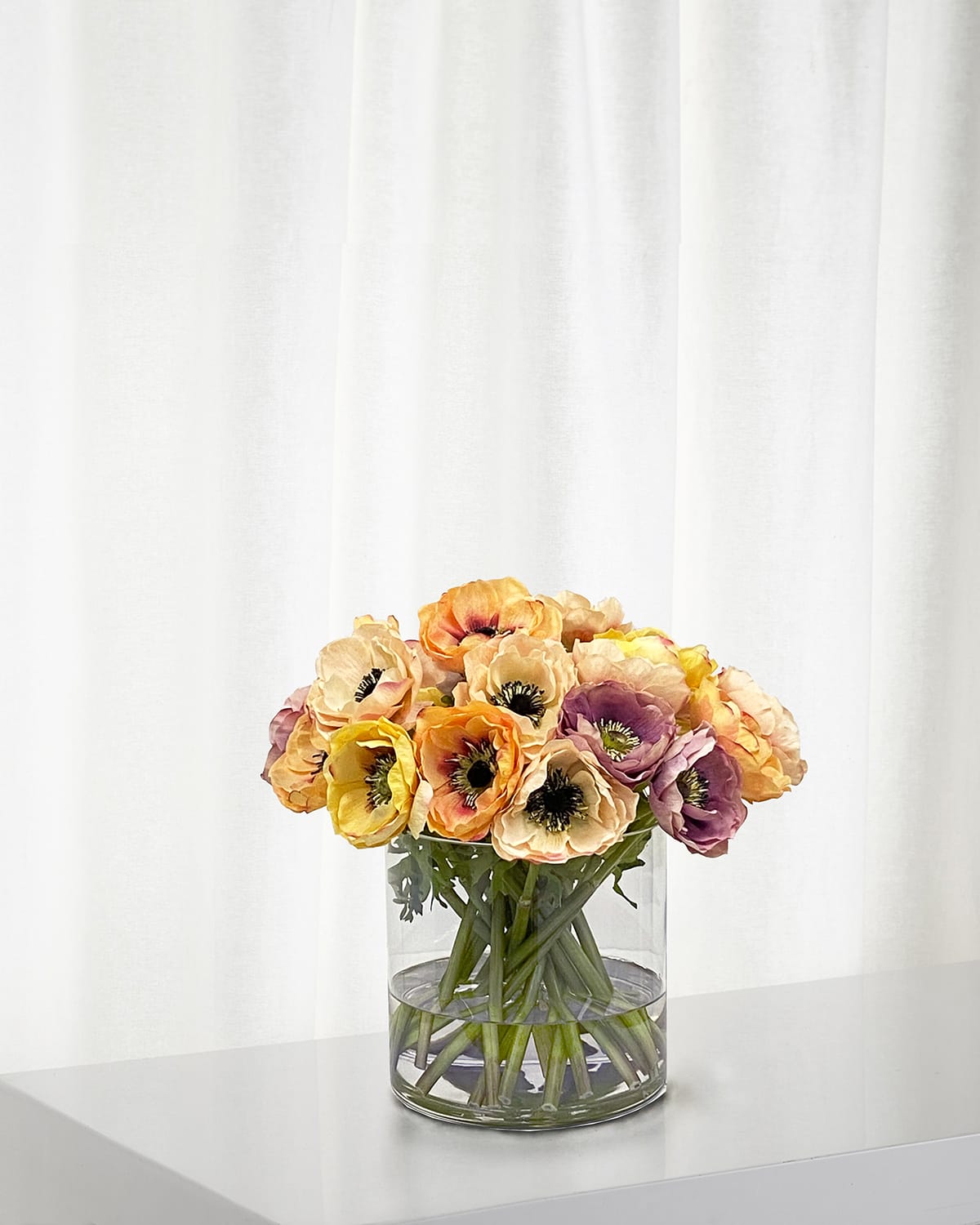 Winward Home Mix Anemone Faux Flowers w/ Vase | Thumbnail 4