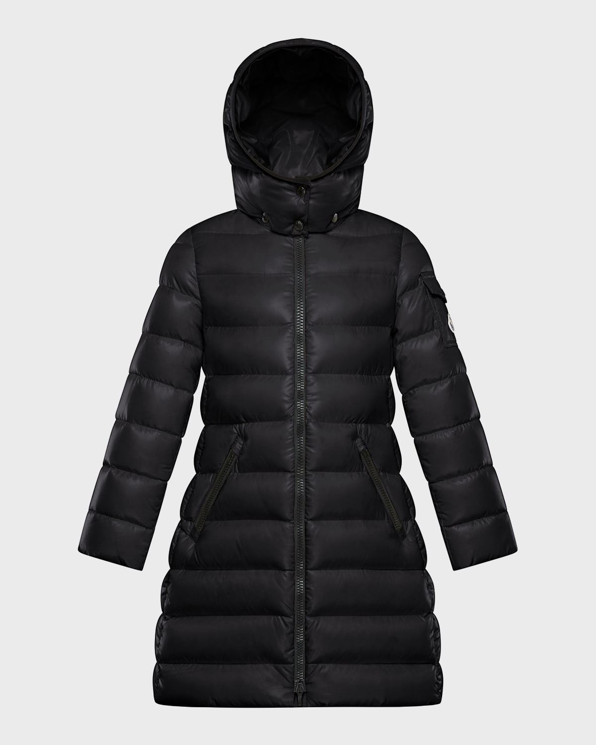 Moncler Girl's Moka Long Puffer Coat, Size 8-14