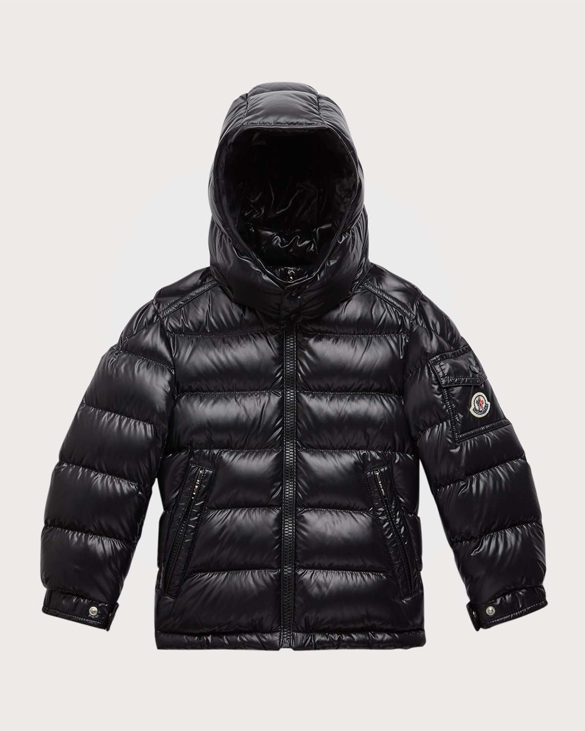 black moncler bubble coat