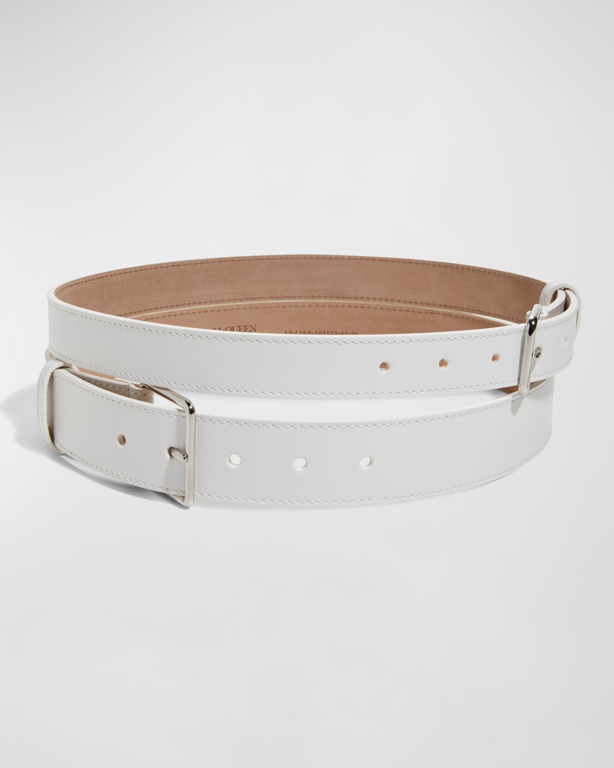 White Leather Belt Neiman Marcus