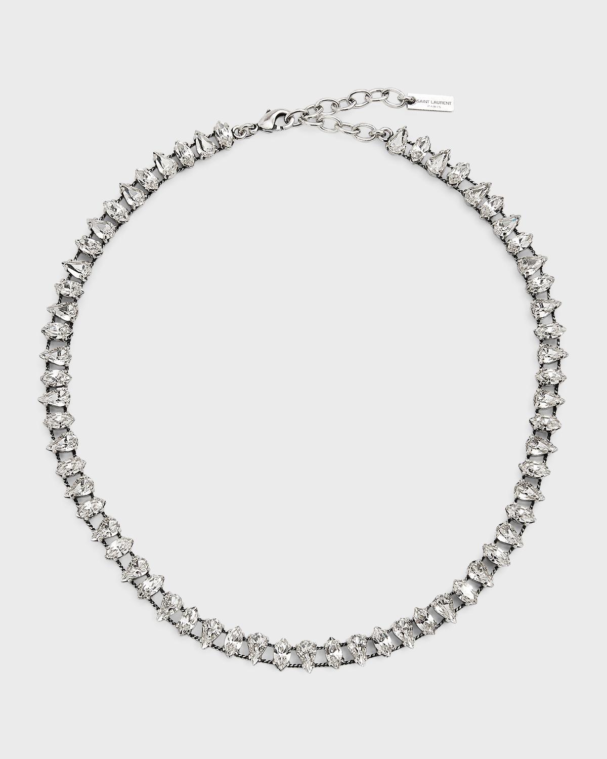 Pear Rhinestone Choker