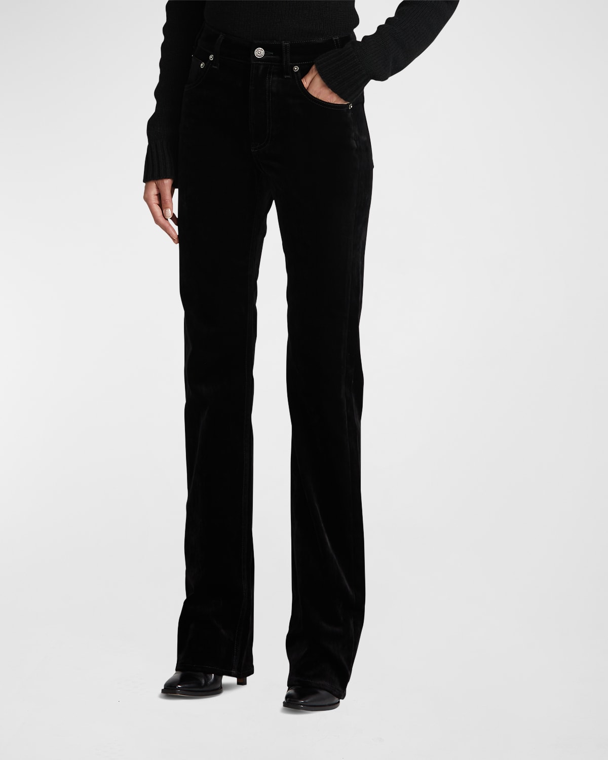 Womens Velvet Pants Neiman Marcus